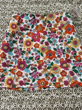 T.J.Maxx Floral Mini Skirt - White, Orange, Pink, Yellow, Blue, Green